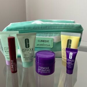 Clinique Skincare Collection with Mint and Purple